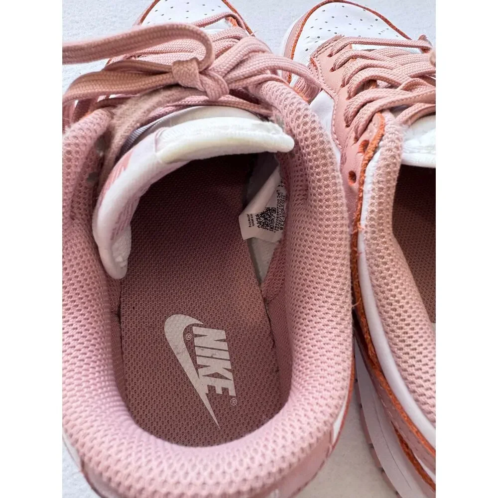Nike Dunk Low Rose Whisper Sneakers Women’s 7.5 White Dusty Pink DD1503-118